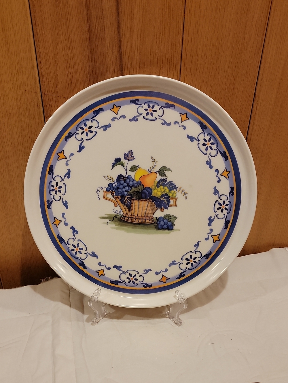 Mebel Melamine Tray 12.5" Fruit Basket Round Platter Made in Italy